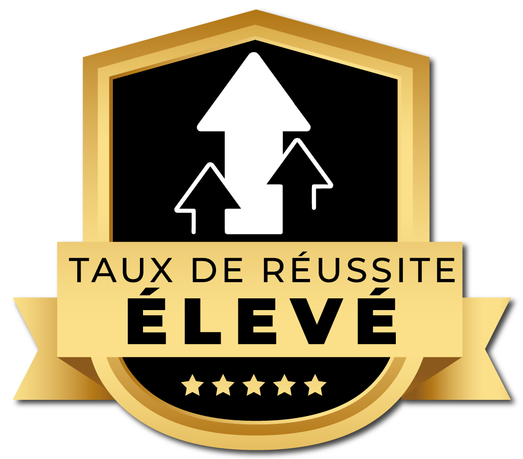 Services d’immigration avec un taux de réussite élevé Sceau illustrant un taux d’approbation élevé pour les demandes d’immigration