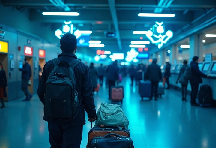 Immigrant arriving at the airport – Immigration Pros insights on migration policies