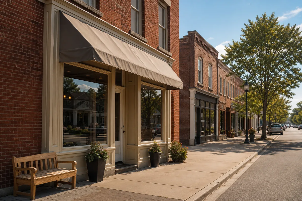 Rural Ontario small business owner reviewing the lower revenue requirements under the Workforce Priority stream