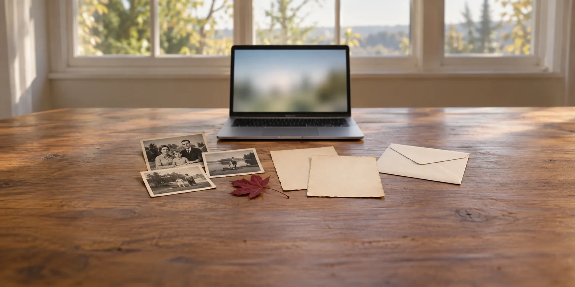 Family records from several generations on a desk, prepared for a Canadian citizenship certificate application
